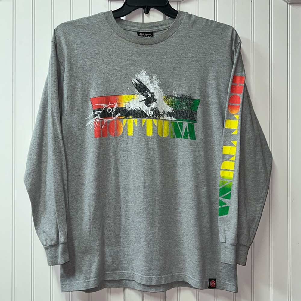 90s Hot Tuna Surf Long Sleeve Tee Shirt L Vintage
